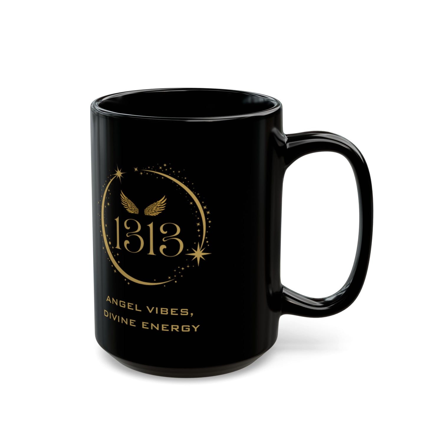 Angel 1313 Affirmation DM1111 Black Mug (11oz, 15oz)