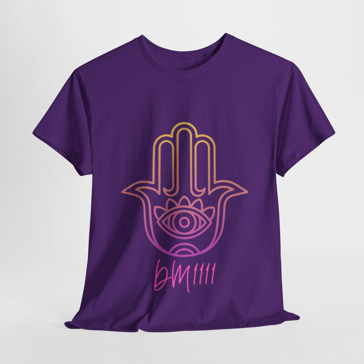 Multi Color Hamsa Hand DM1111 Unisex Heavy Cotton Tee