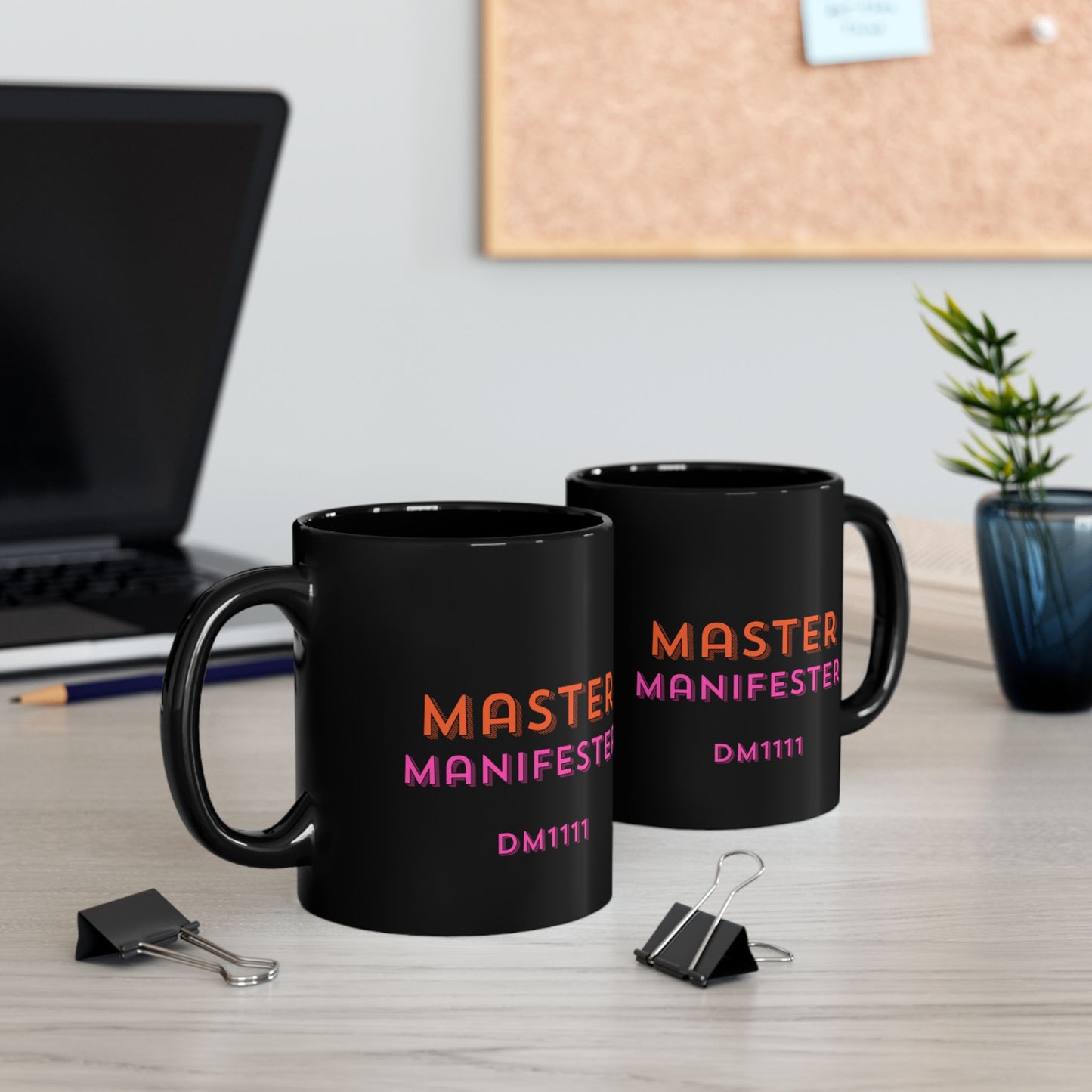 MASTER MANIFESTER DM1111 Black Mug (11oz, 15oz)