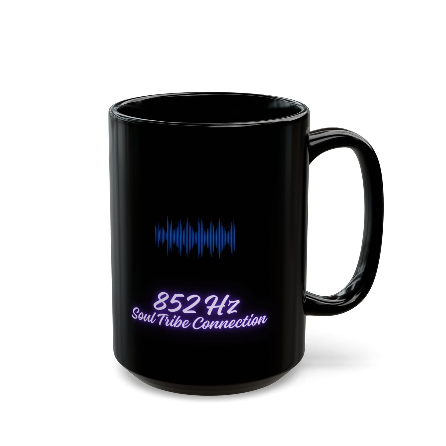 852 Hz Frequency DM1111 Black Mug (11oz, 15oz)