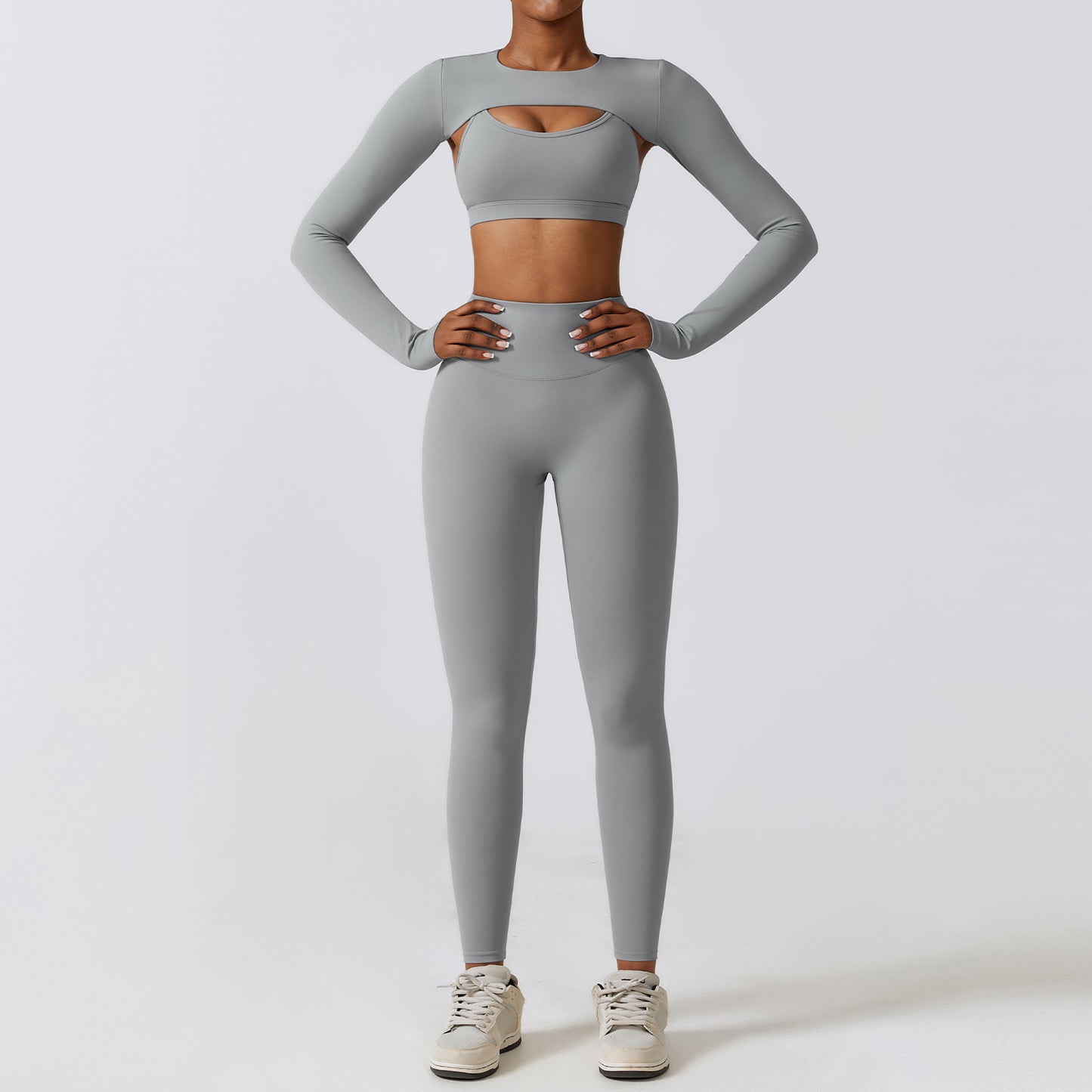 Autumn Winter Skinny Yoga Three Piece Set