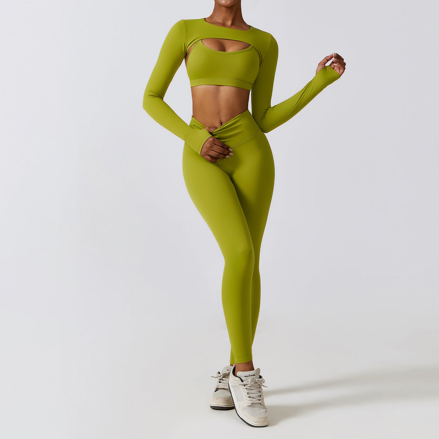 Autumn Winter Skinny Yoga Three Piece Set