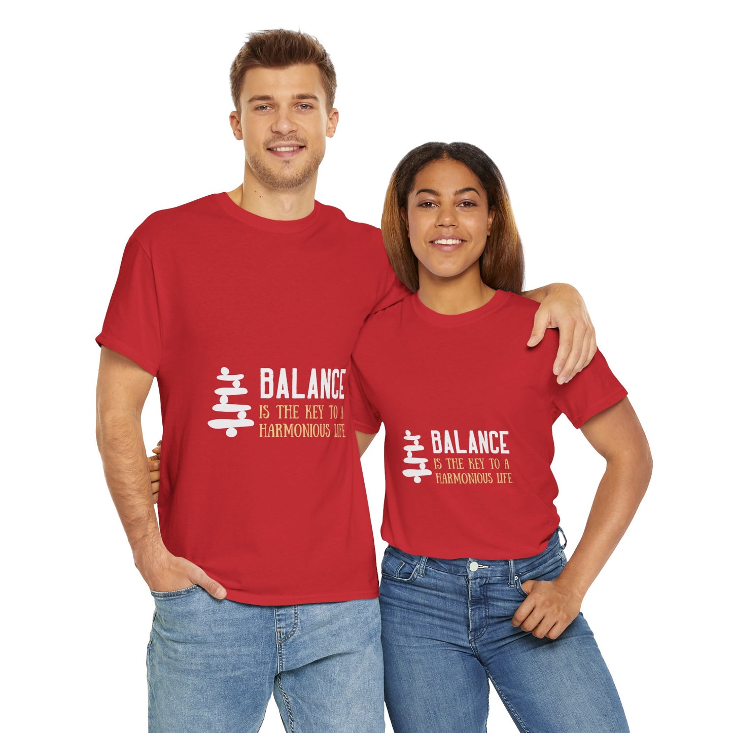 Balance is the Key DM1111 Unisex Heavy Cotton Tee