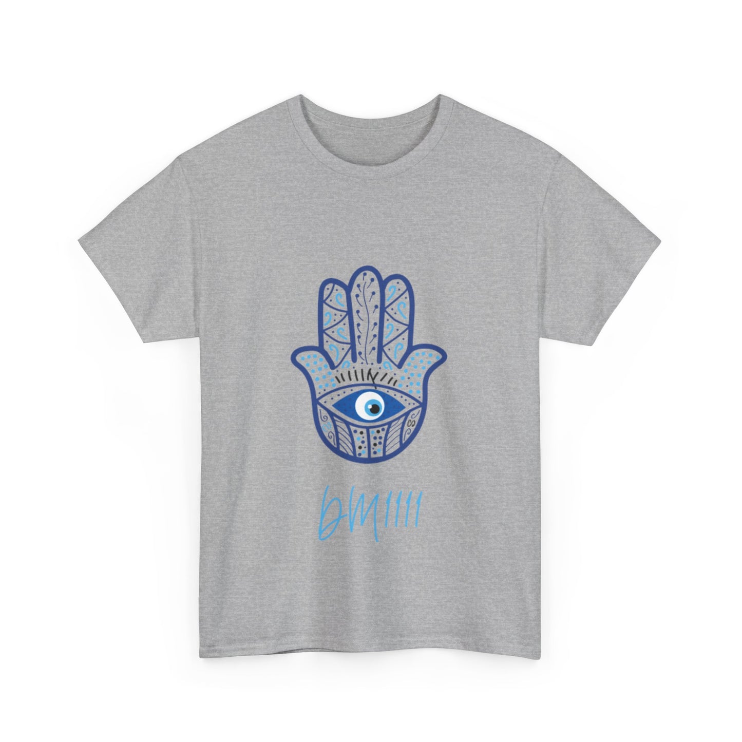 Blue Hamsa Hands DM1111 Unisex Heavy Cotton Tee