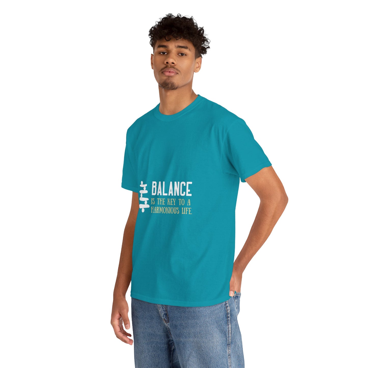 Balance is the Key DM1111 Unisex Heavy Cotton Tee