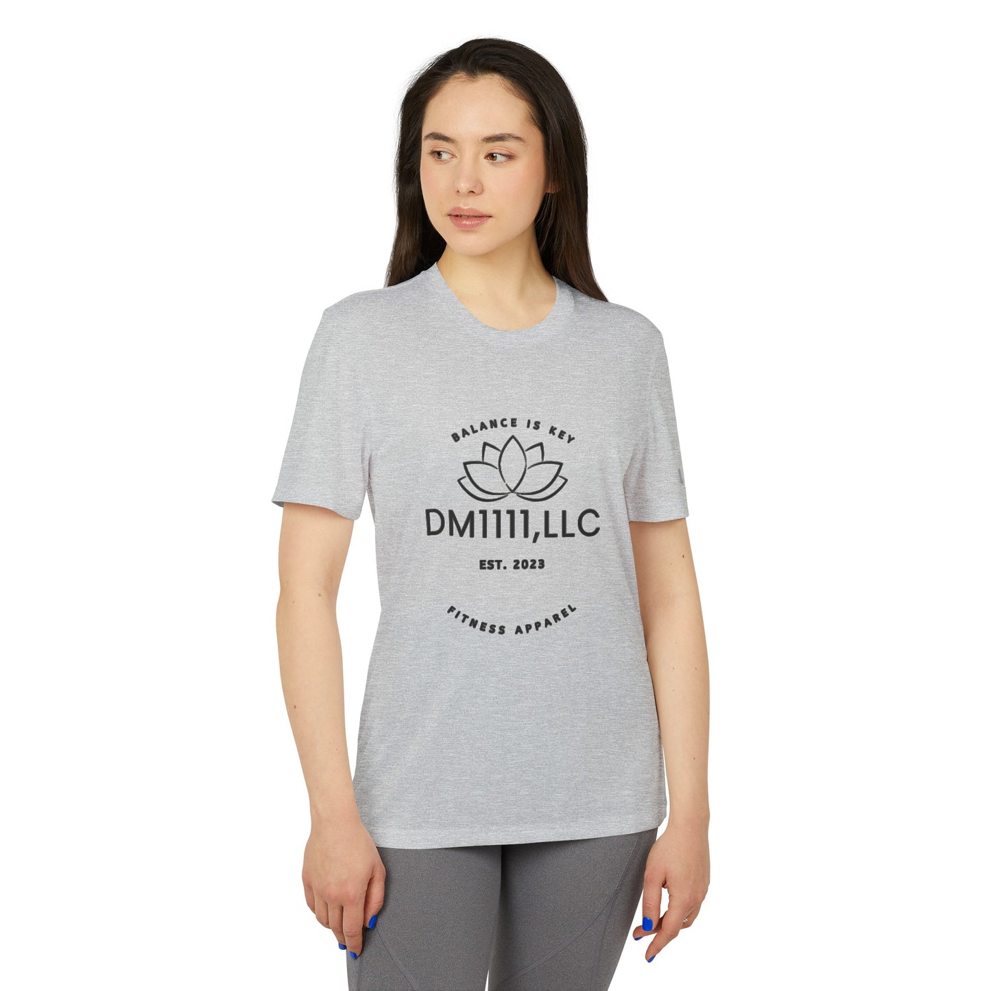 DM1111 Balance Is Key Lotus adidas® Unisex Sport T-shirt