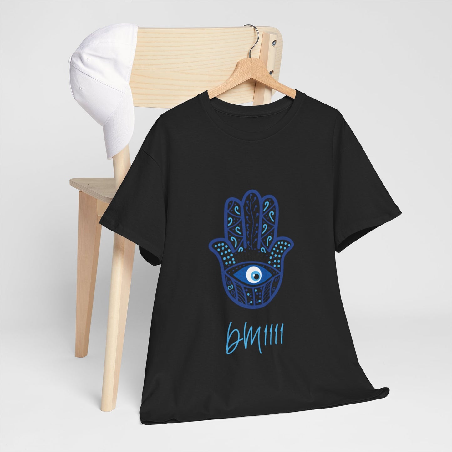 Blue Hamsa Hands DM1111 Unisex Heavy Cotton Tee