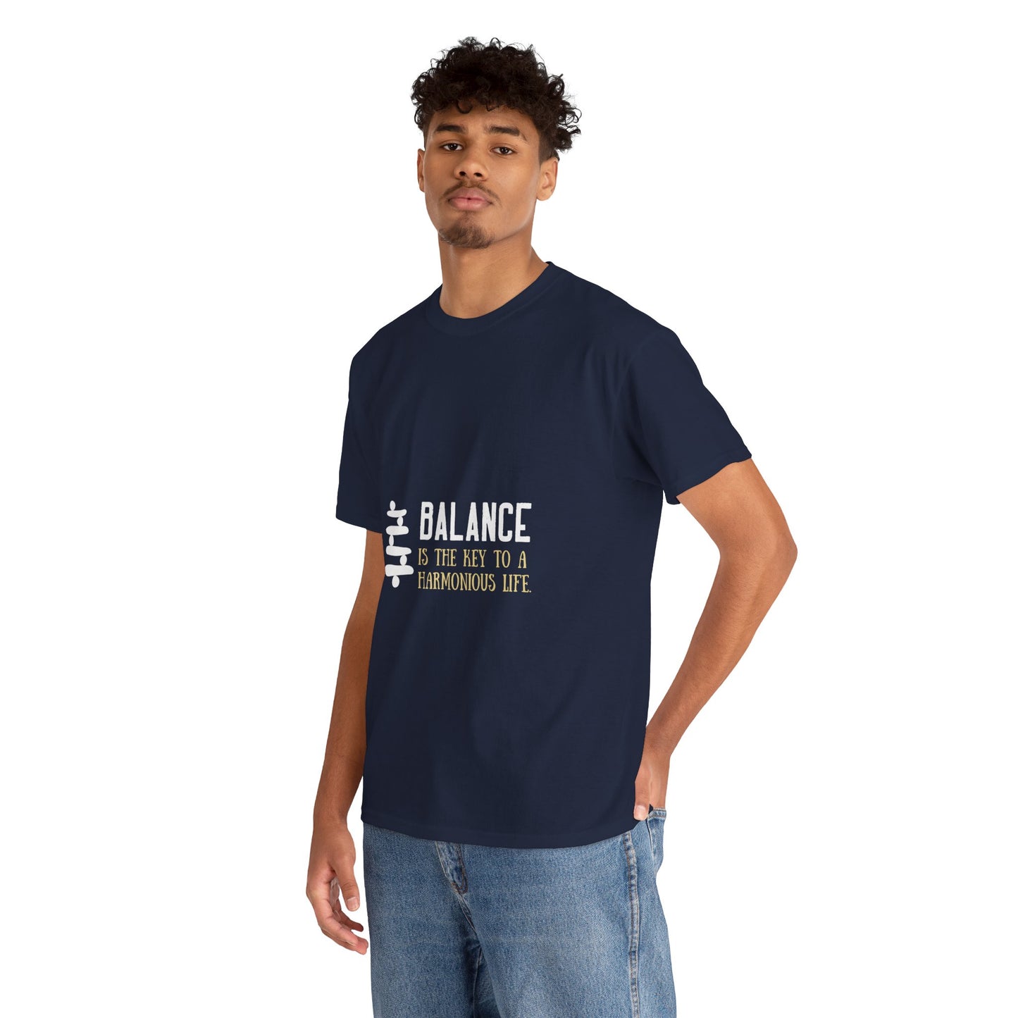 Balance is the Key DM1111 Unisex Heavy Cotton Tee