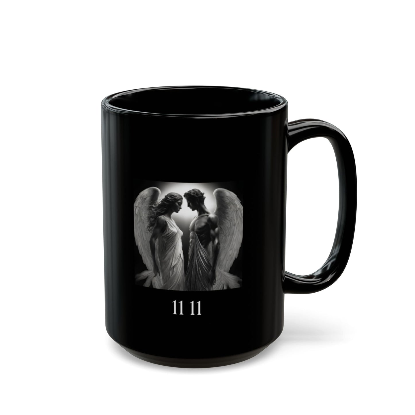 Angel 1111 Soulmates DM1111 Black Mug (11oz, 15oz)