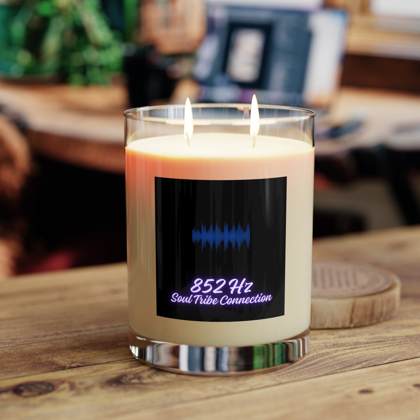 852 Hz - Soul Tribe Connection - Scented Candle - Full Glass, 11oz