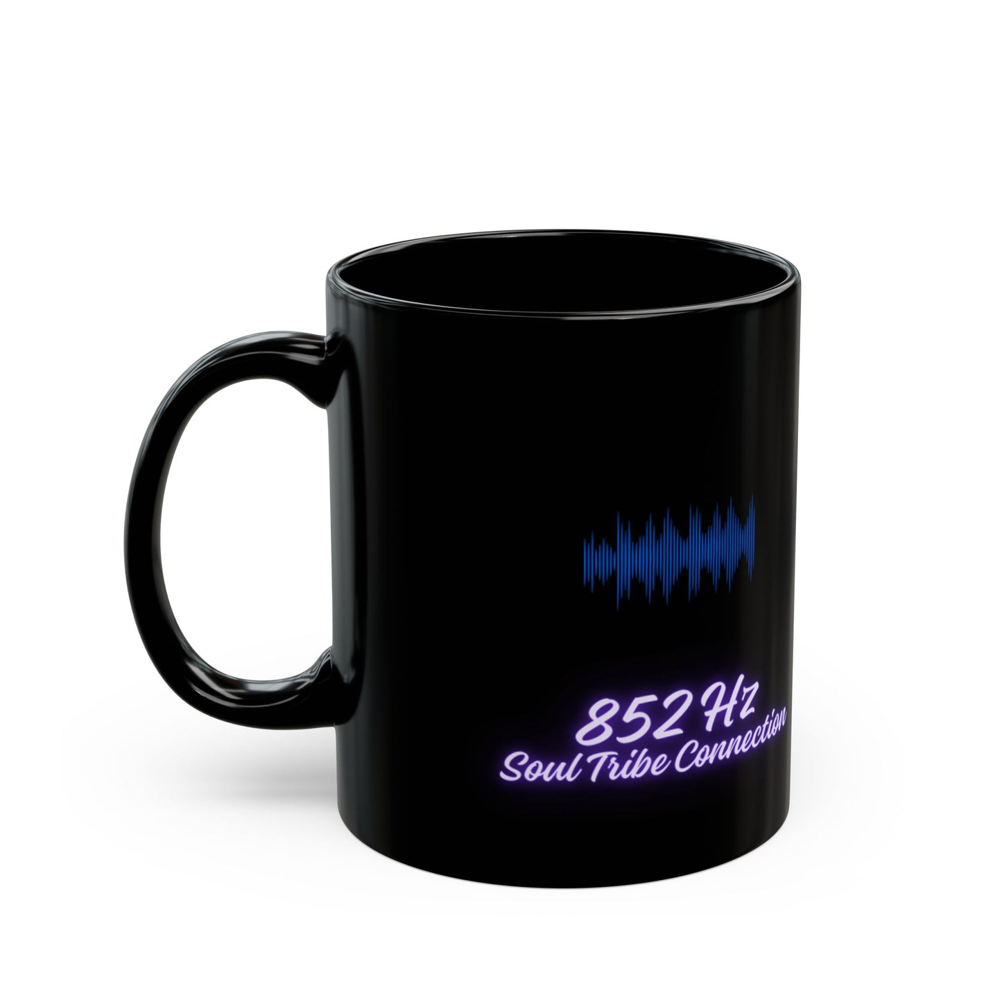 852 Hz Frequency DM1111 Black Mug (11oz, 15oz)