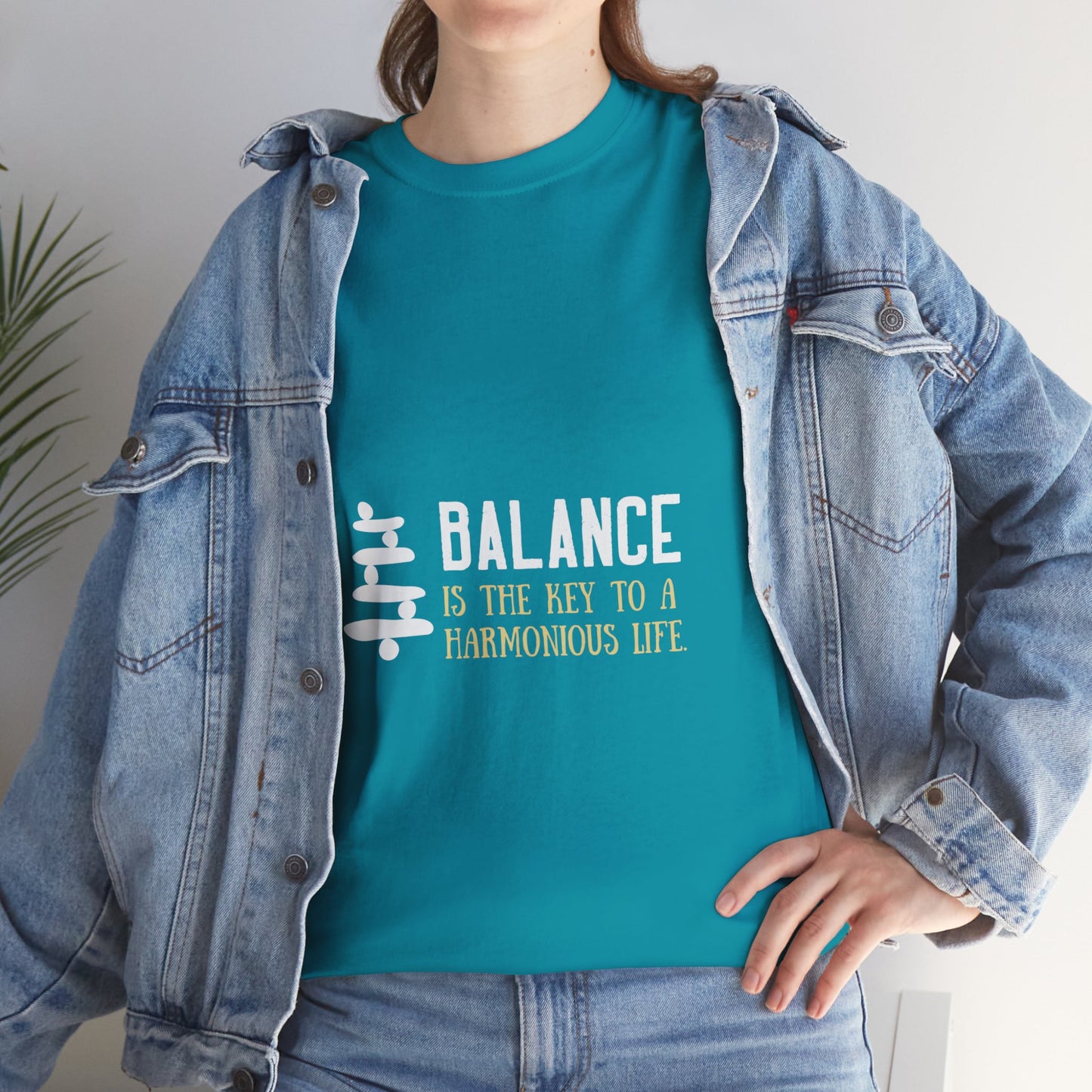 Balance is the Key DM1111 Unisex Heavy Cotton Tee