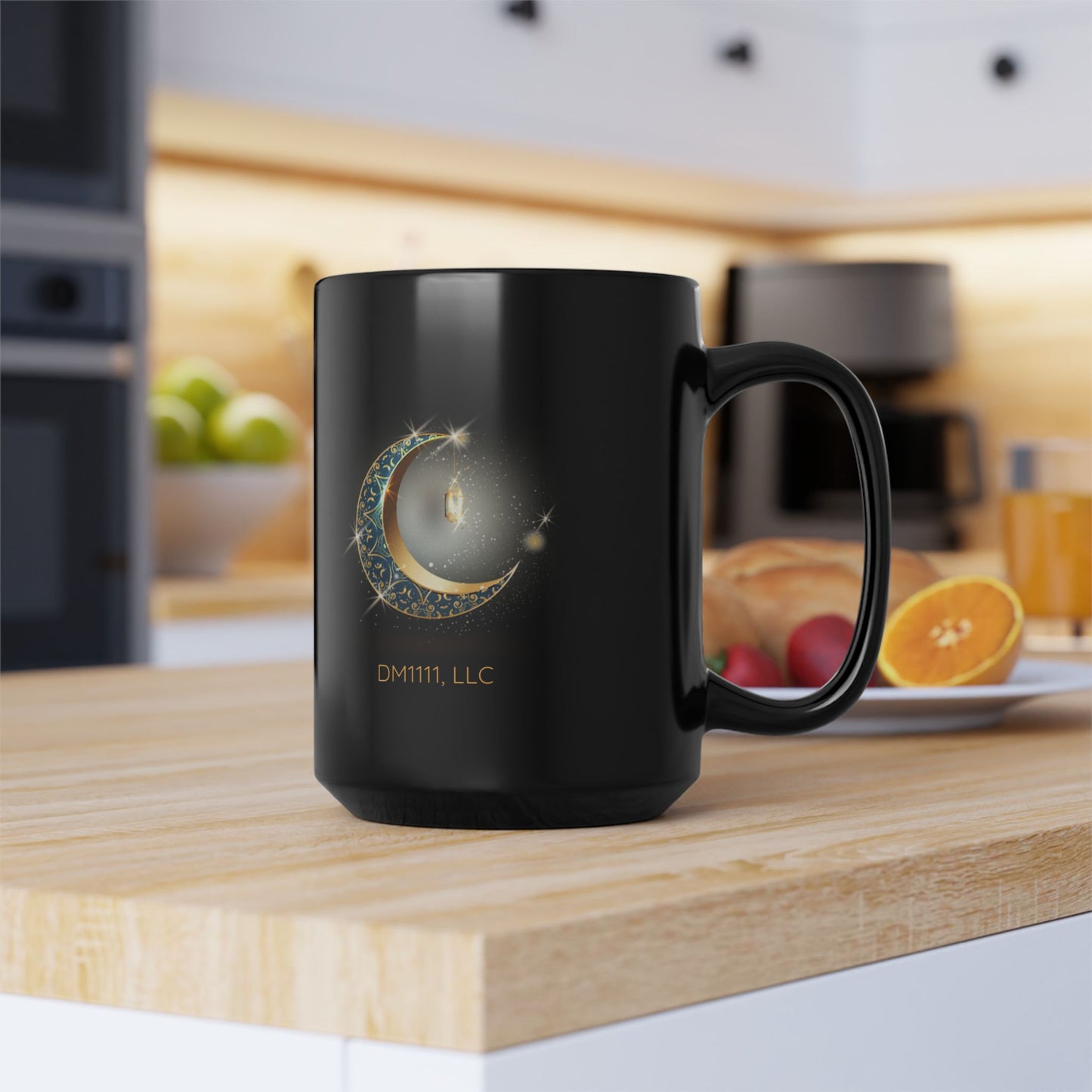 Crescent Moon DM1111 Black Mug (11oz, 15oz)