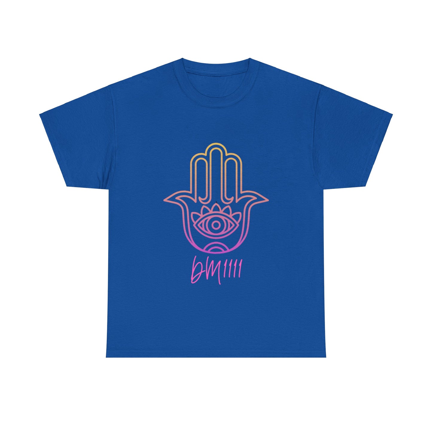 Multi Color Hamsa Hand DM1111 Unisex Heavy Cotton Tee