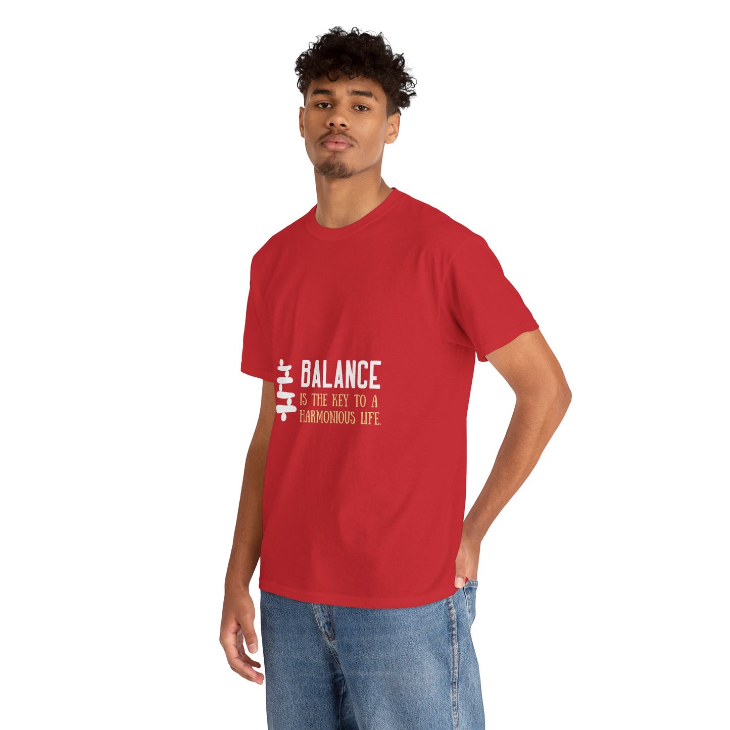 Balance is the Key DM1111 Unisex Heavy Cotton Tee