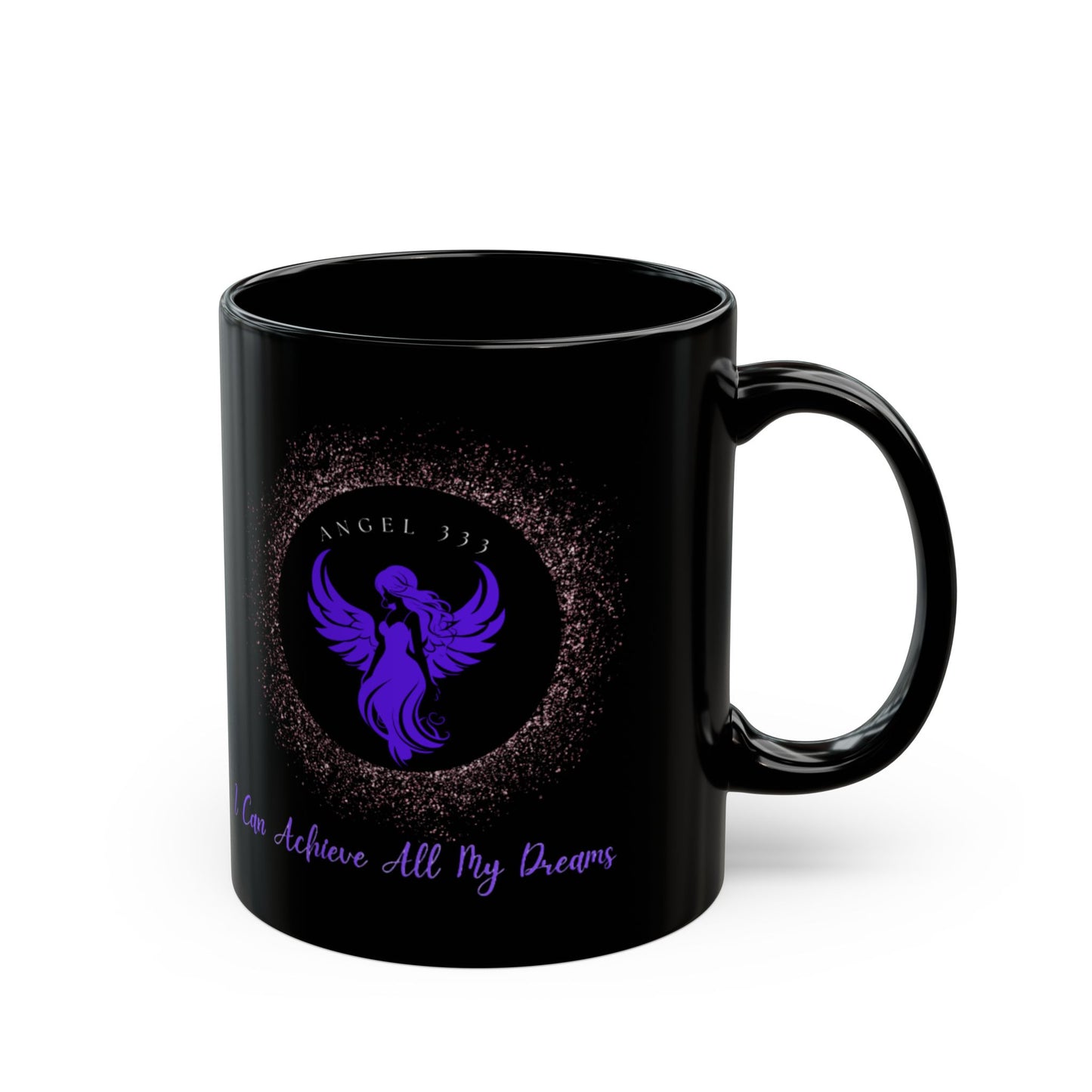 Angel 333 DM1111 Black Mug (11oz, 15oz)