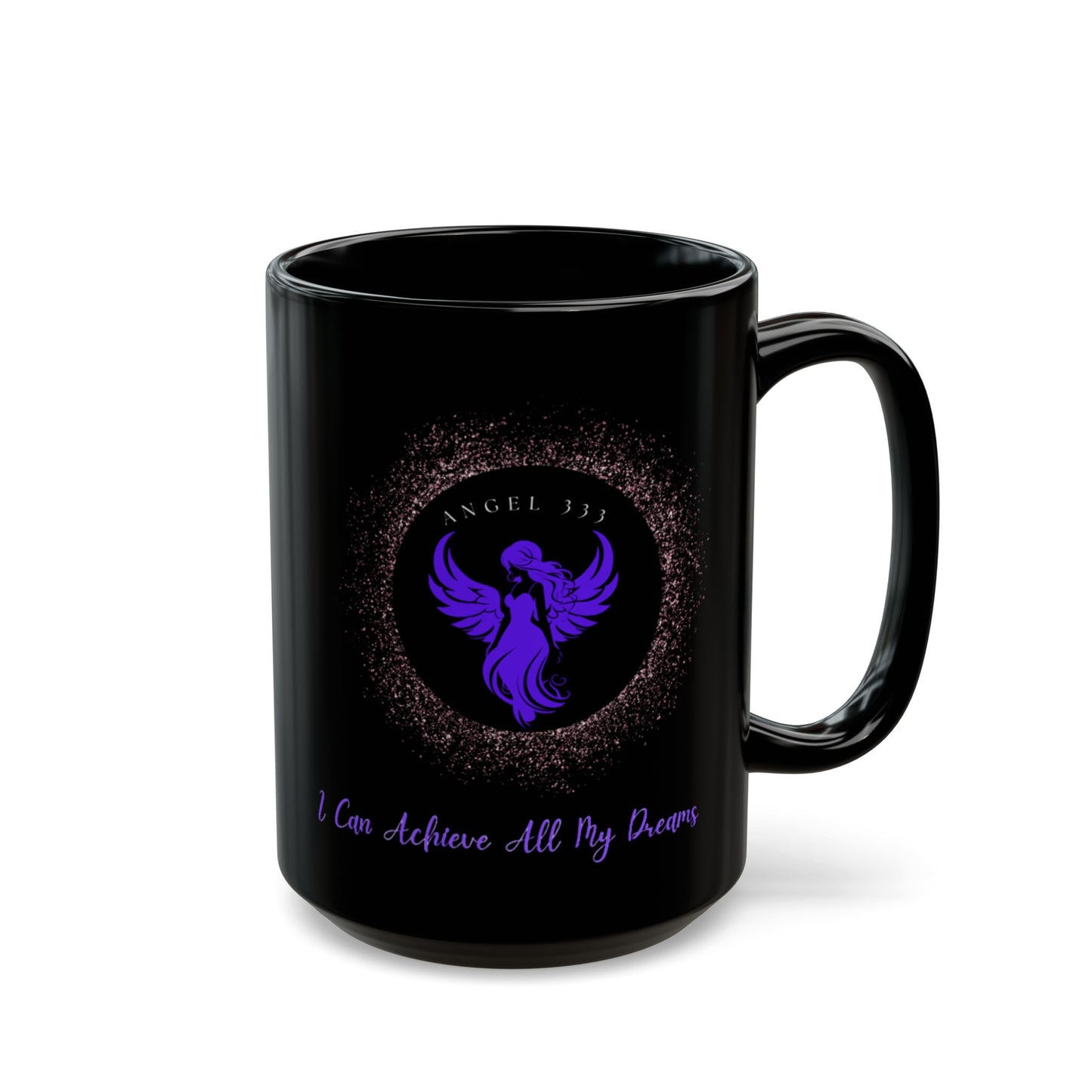 Angel 333 DM1111 Black Mug (11oz, 15oz)