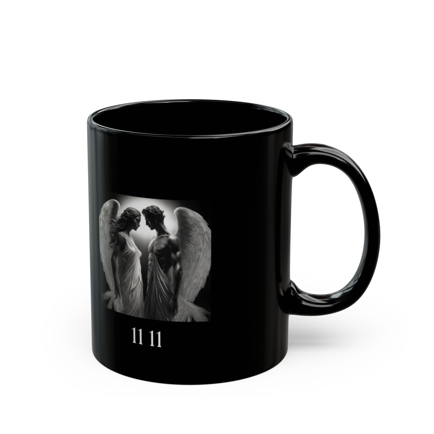 Angel 1111 Soulmates DM1111 Black Mug (11oz, 15oz)