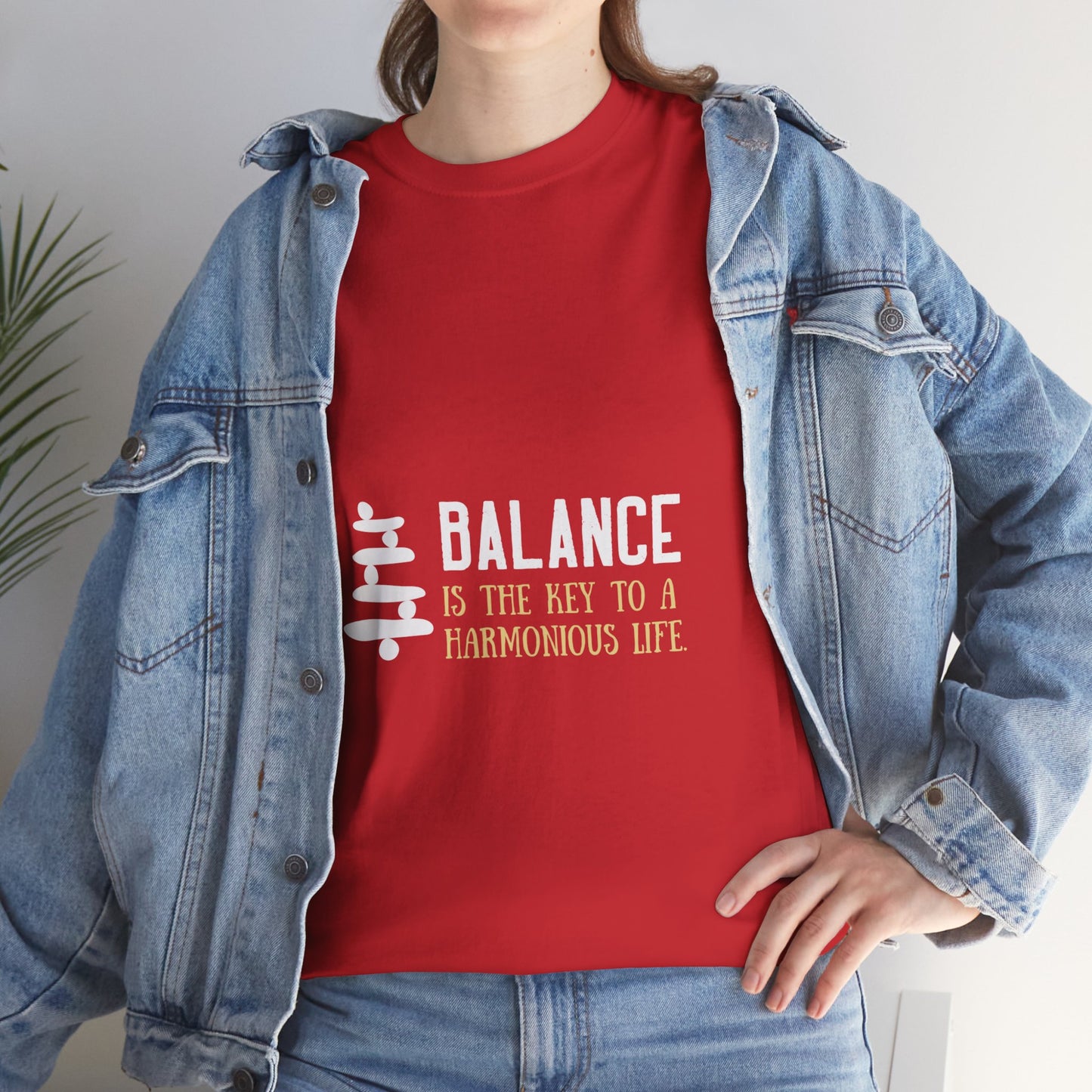 Balance is the Key DM1111 Unisex Heavy Cotton Tee