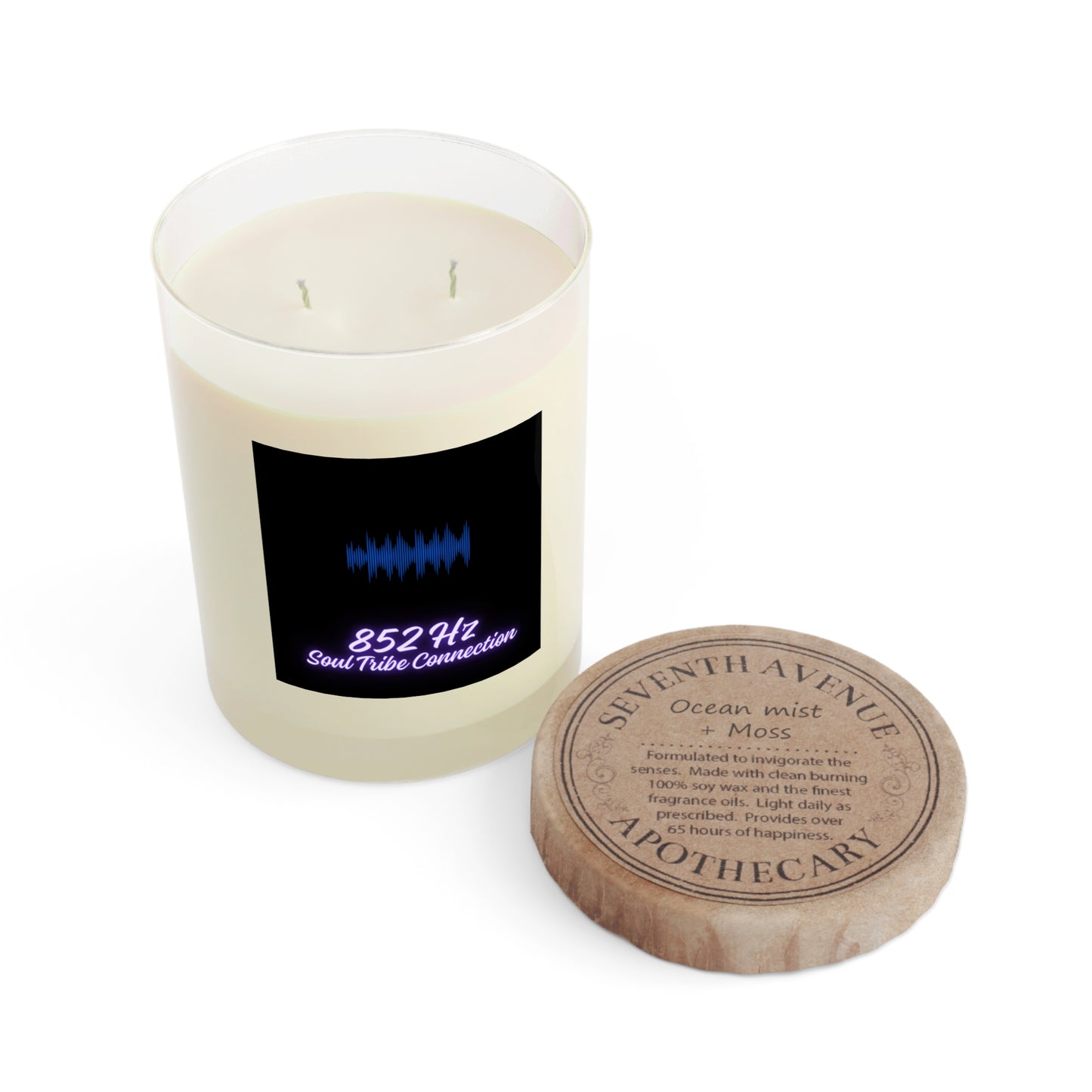 852 Hz - Soul Tribe Connection - Scented Candle - Full Glass, 11oz