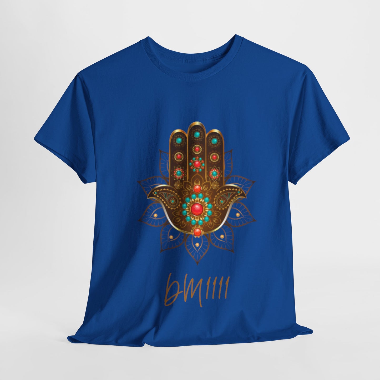 Gold Hamsa Hand DM1111 Unisex Heavy Cotton Tee