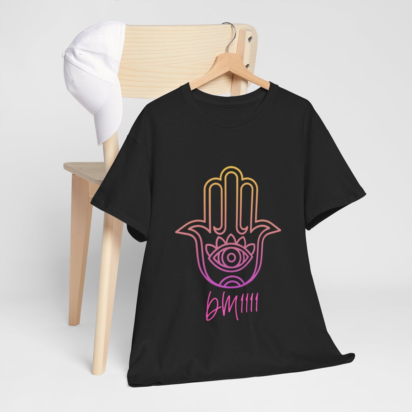 Multi Color Hamsa Hand DM1111 Unisex Heavy Cotton Tee