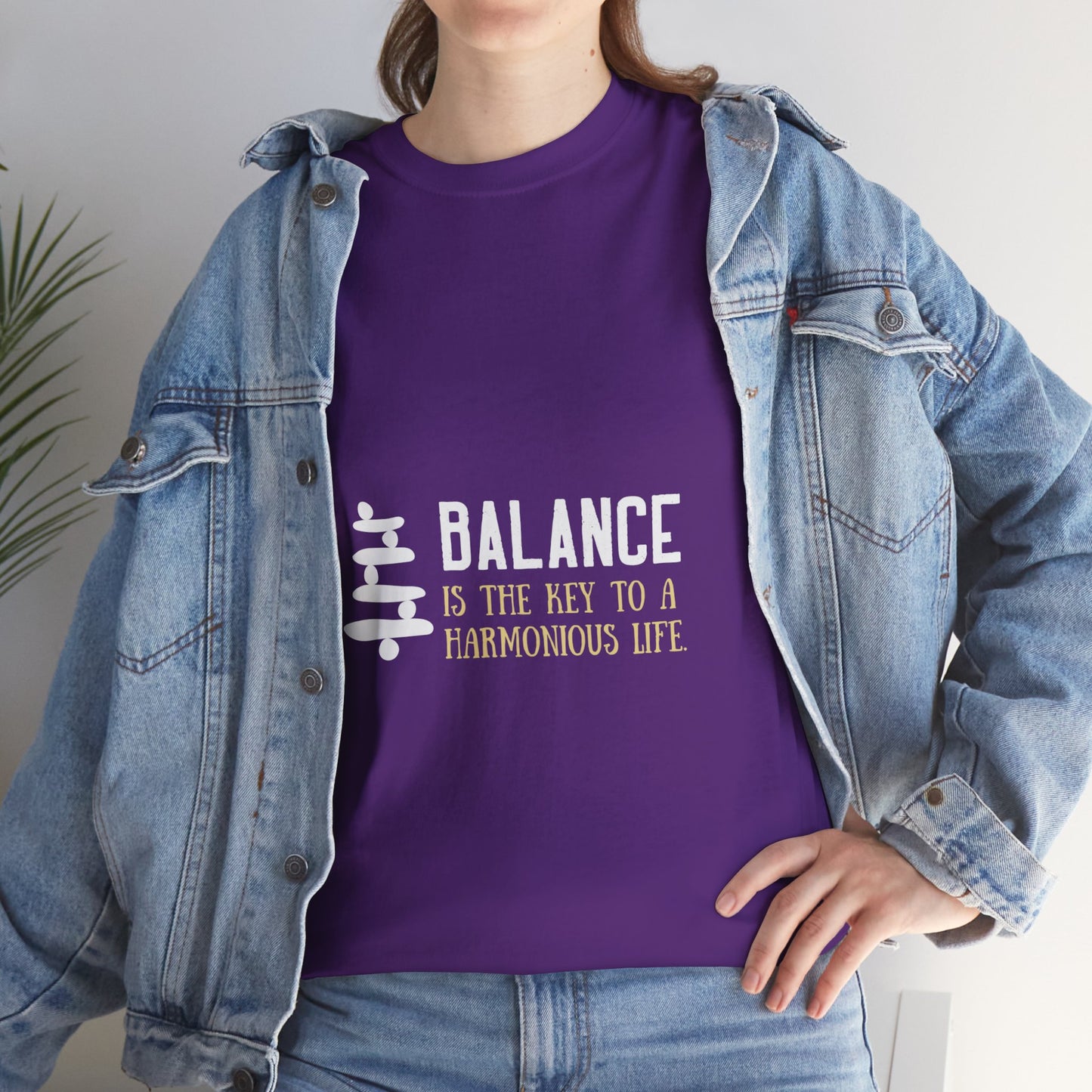 Balance is the Key DM1111 Unisex Heavy Cotton Tee