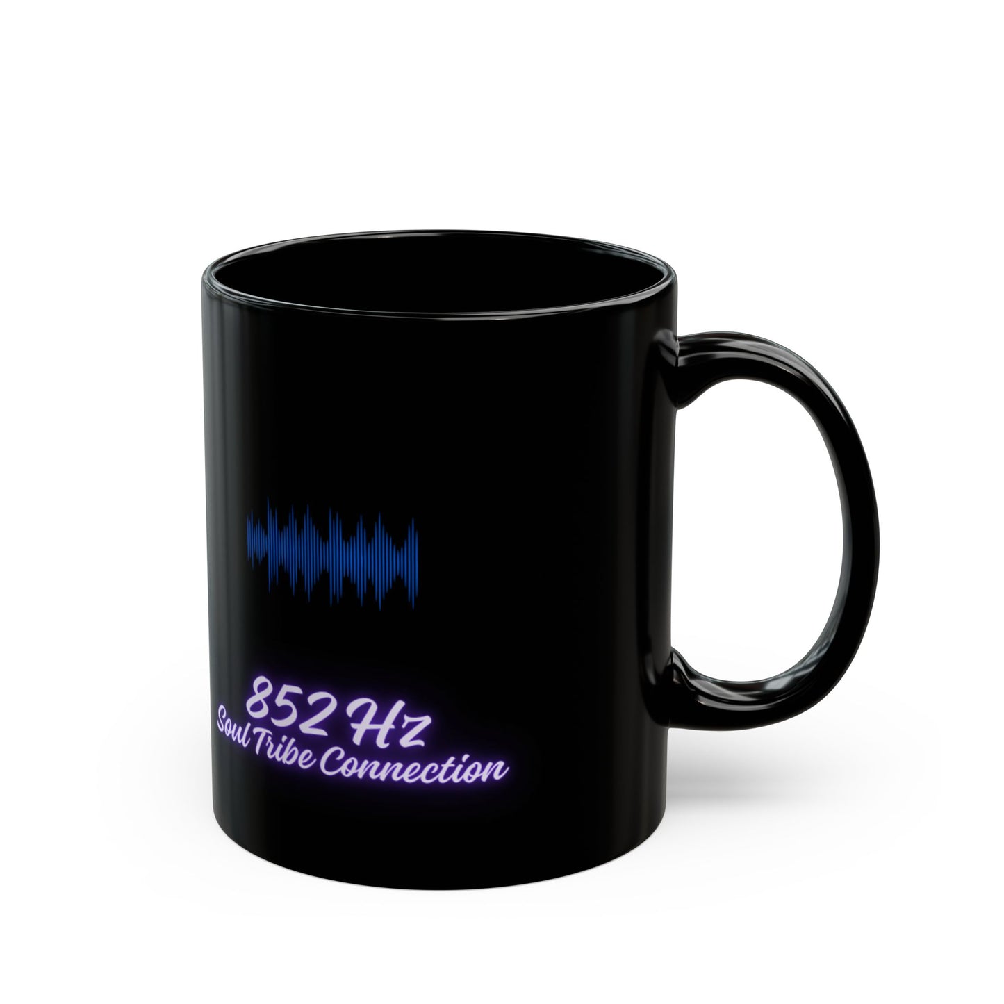 852 Hz Frequency DM1111 Black Mug (11oz, 15oz)