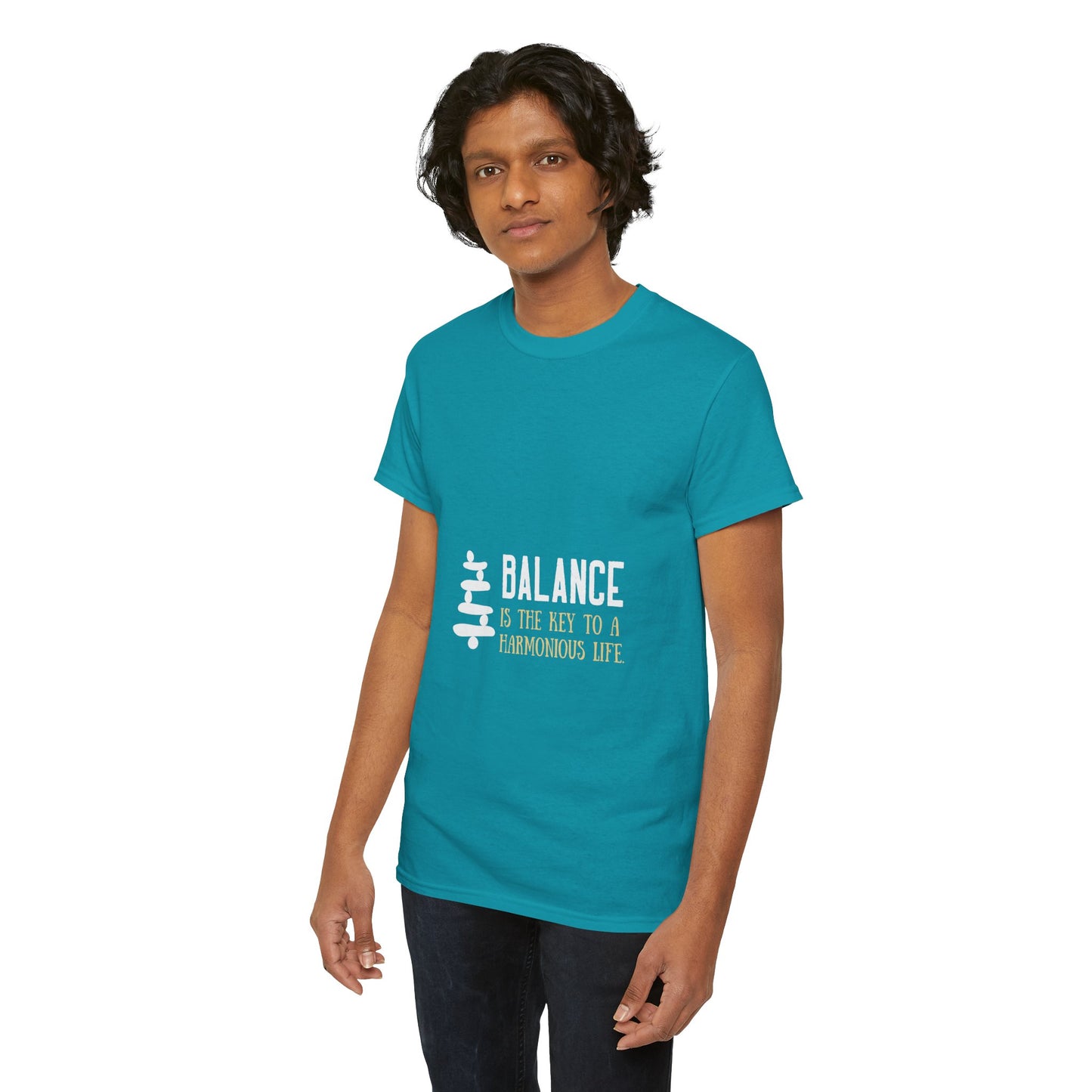 Balance is the Key DM1111 Unisex Heavy Cotton Tee