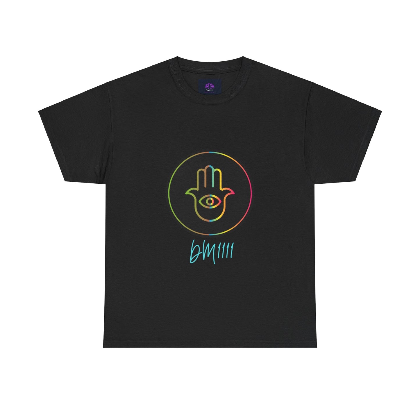 Rainbow Hamsa Hand DM1111 Unisex Heavy Cotton Tee