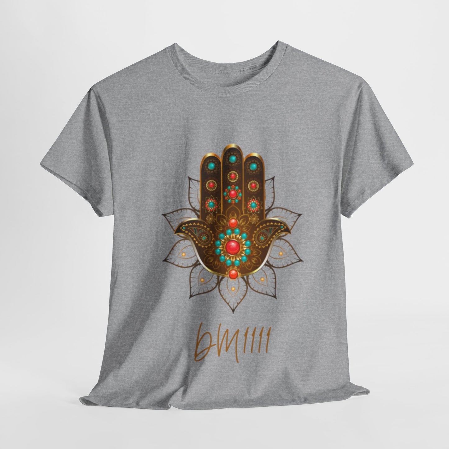 Gold Hamsa Hand DM1111 Unisex Heavy Cotton Tee