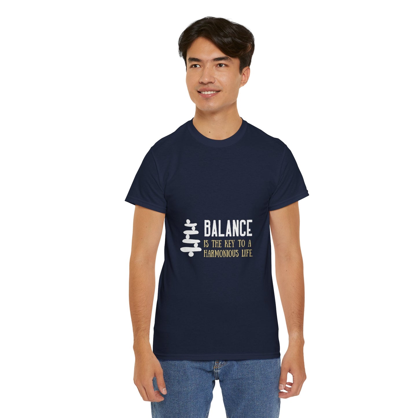 Balance is the Key DM1111 Unisex Heavy Cotton Tee