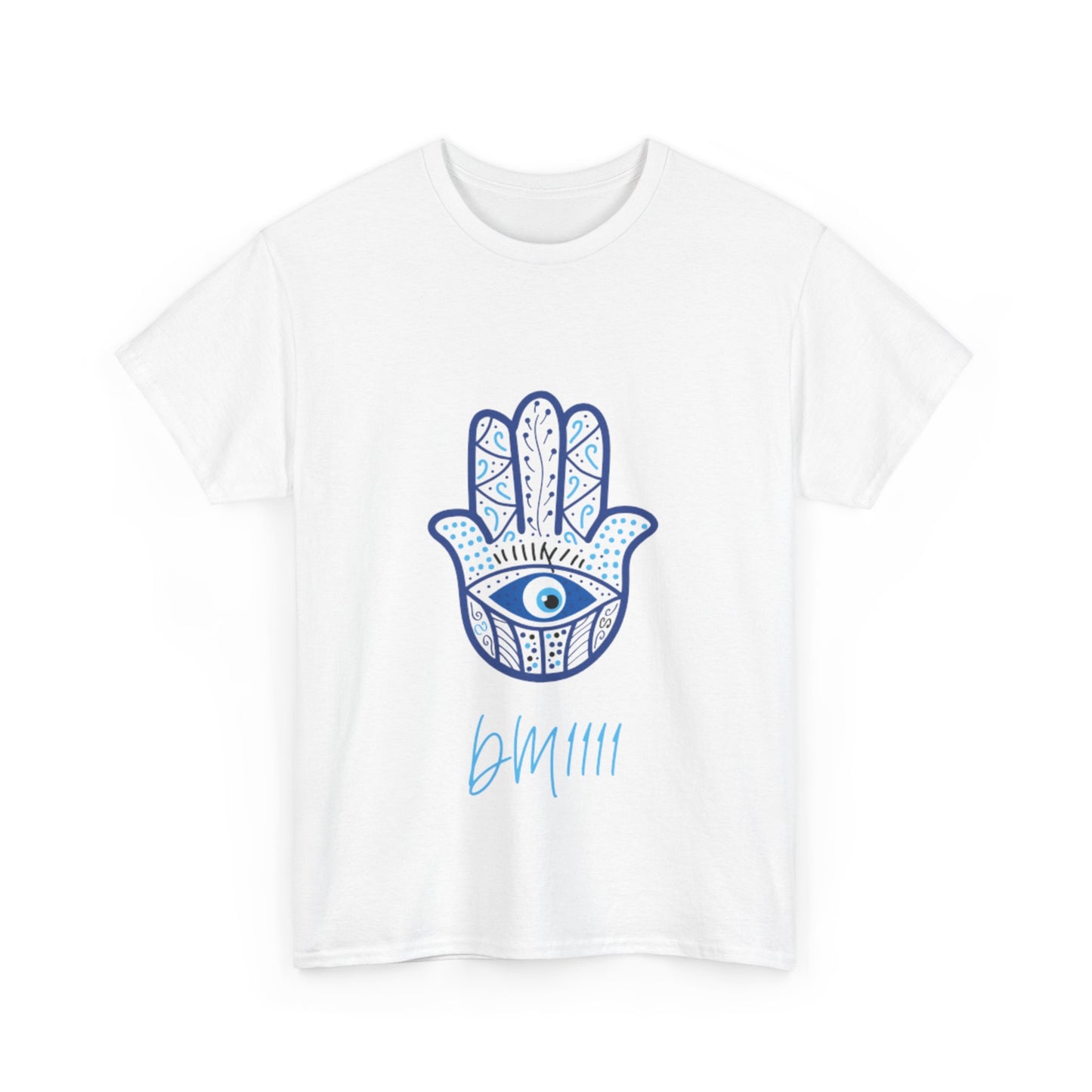 Blue Hamsa Hands DM1111 Unisex Heavy Cotton Tee