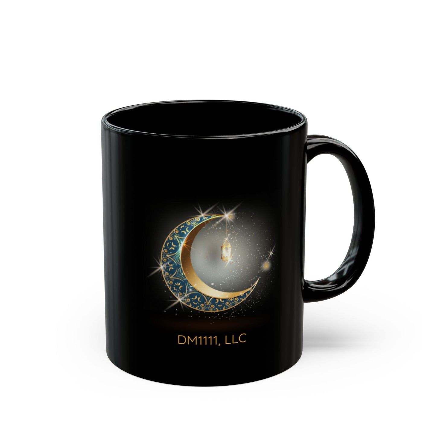 Crescent Moon DM1111 Black Mug (11oz, 15oz)