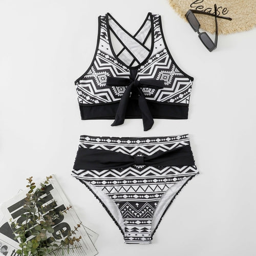 High Waist Swimwear Push Up Bathing Suit