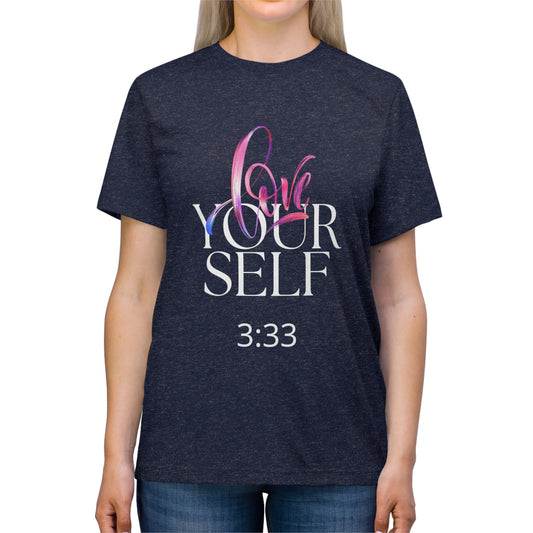 Love Your Self 333 Unisex Triblend Tee