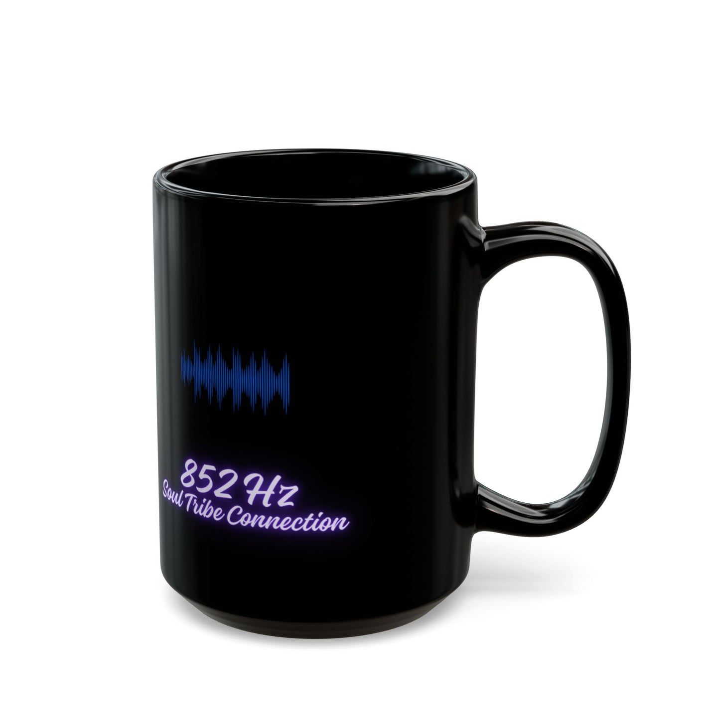 852 Hz Frequency DM1111 Black Mug (11oz, 15oz)