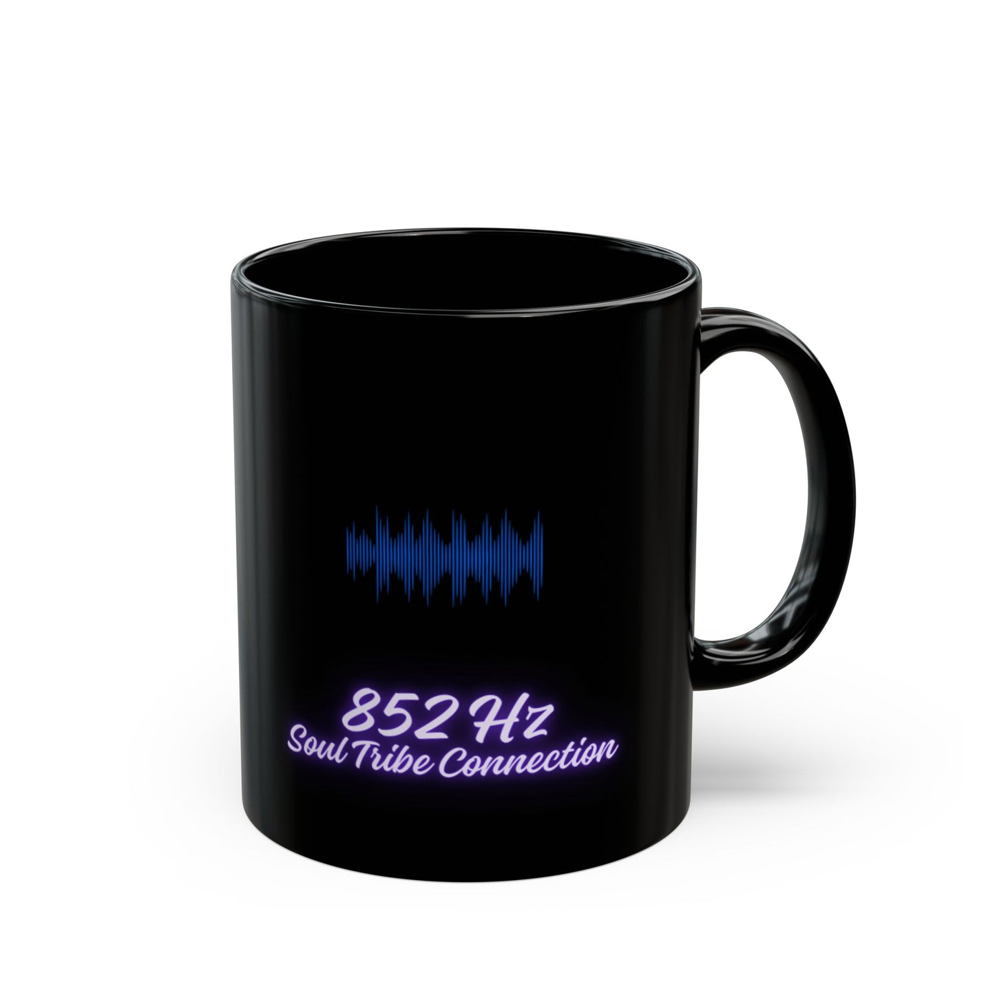 852 Hz Frequency DM1111 Black Mug (11oz, 15oz)