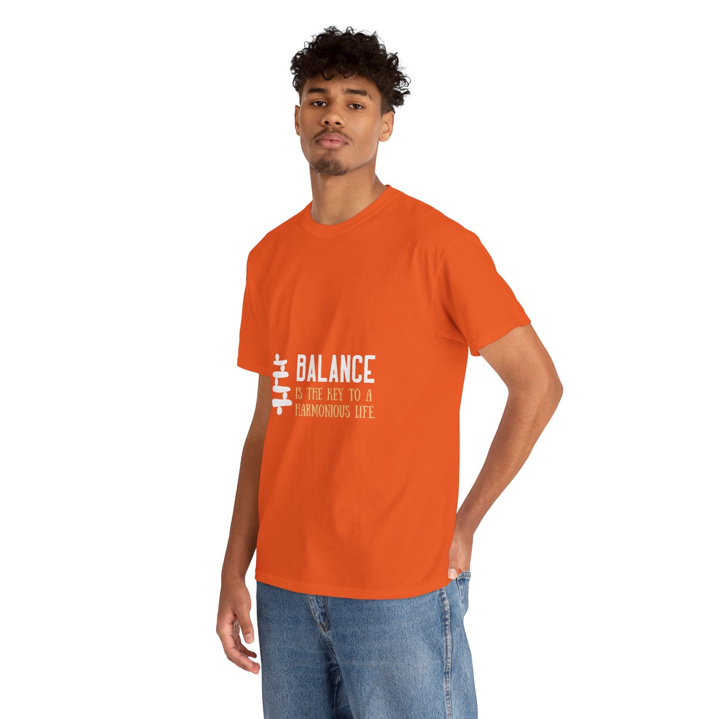 Balance is the Key DM1111 Unisex Heavy Cotton Tee