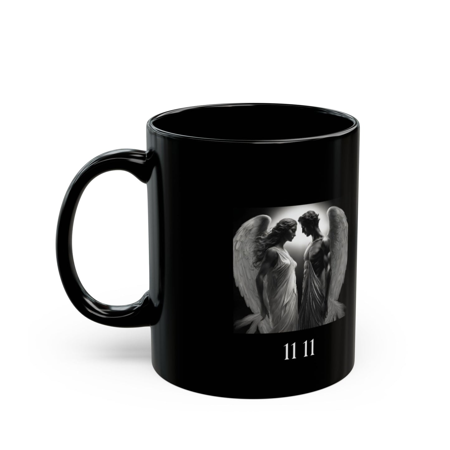 Angel 1111 Soulmates DM1111 Black Mug (11oz, 15oz)