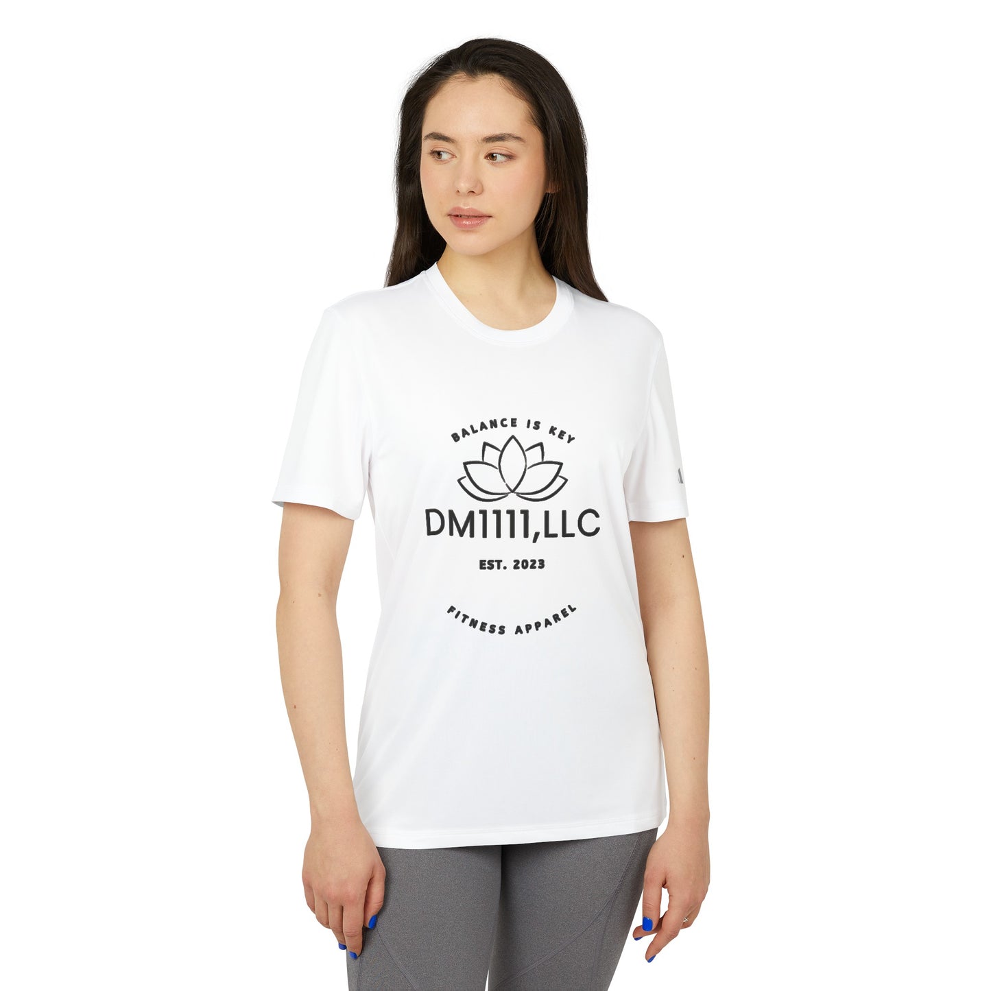 DM1111 Balance Is Key Lotus adidas® Unisex Sport T-shirt