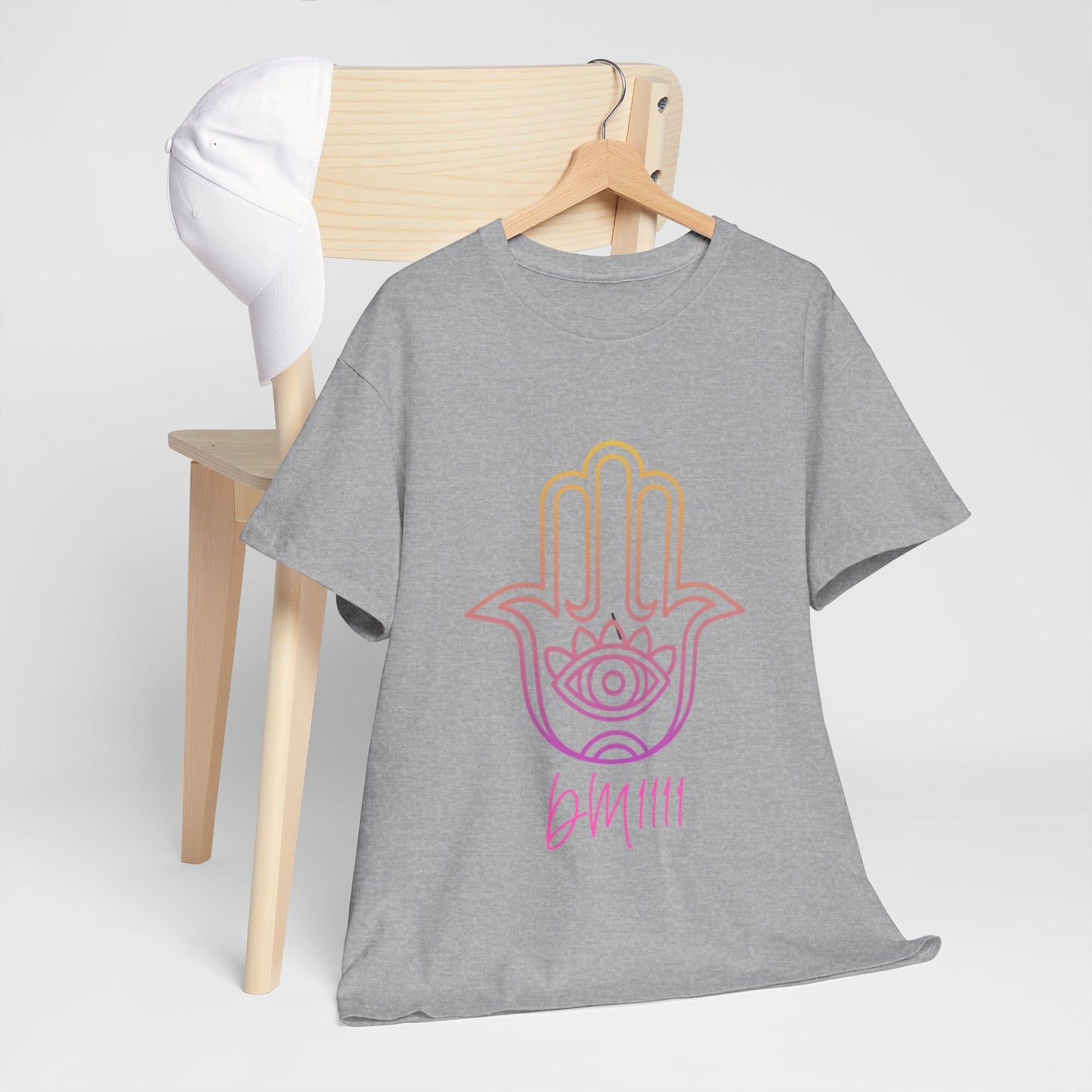 Multi Color Hamsa Hand DM1111 Unisex Heavy Cotton Tee