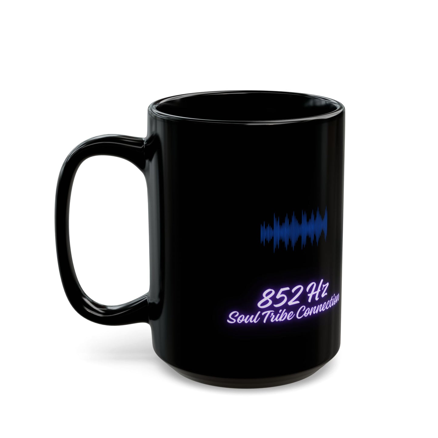 852 Hz Frequency DM1111 Black Mug (11oz, 15oz)