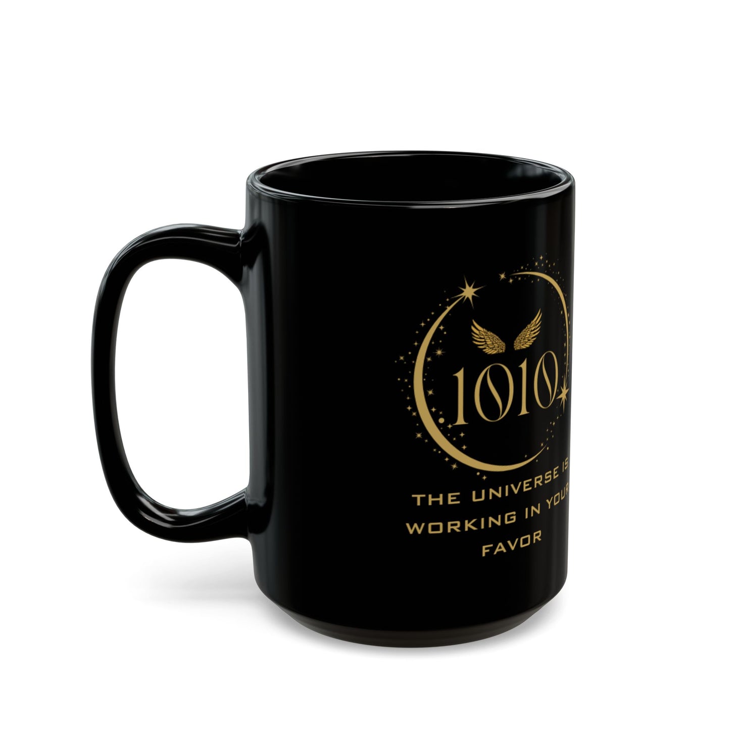 Angel 1010 Affirmation DM1111 Black Mug (11oz, 15oz)