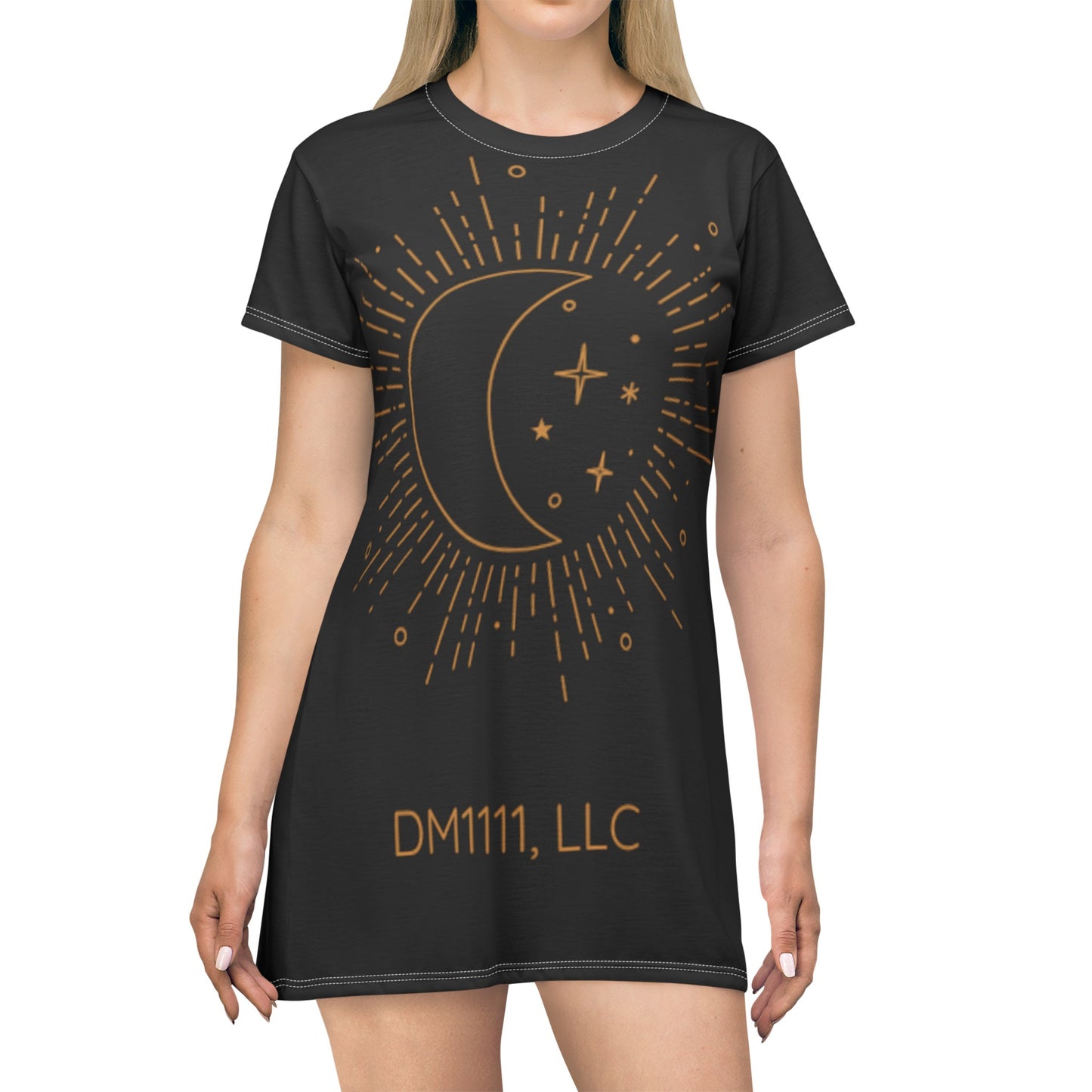 Moon and Stars DM1111 T-Shirt Dress