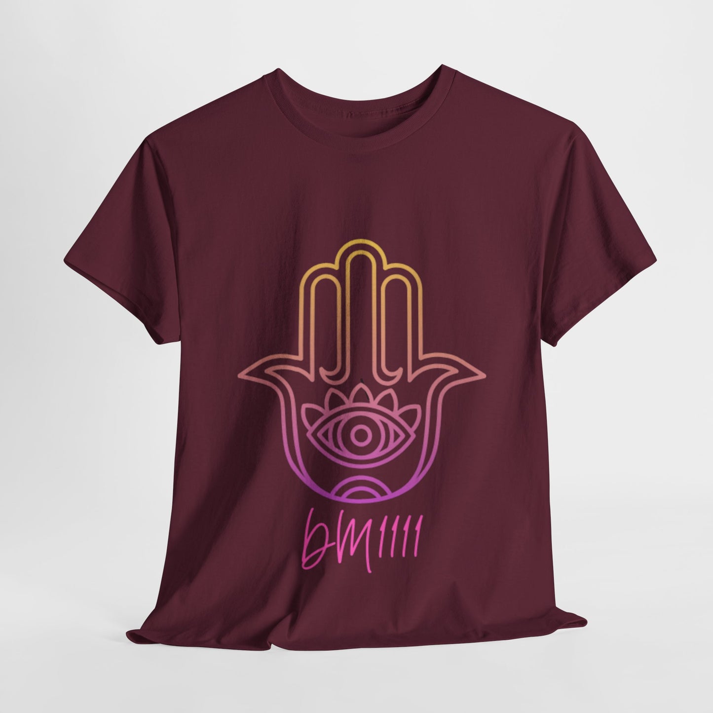 Multi Color Hamsa Hand DM1111 Unisex Heavy Cotton Tee