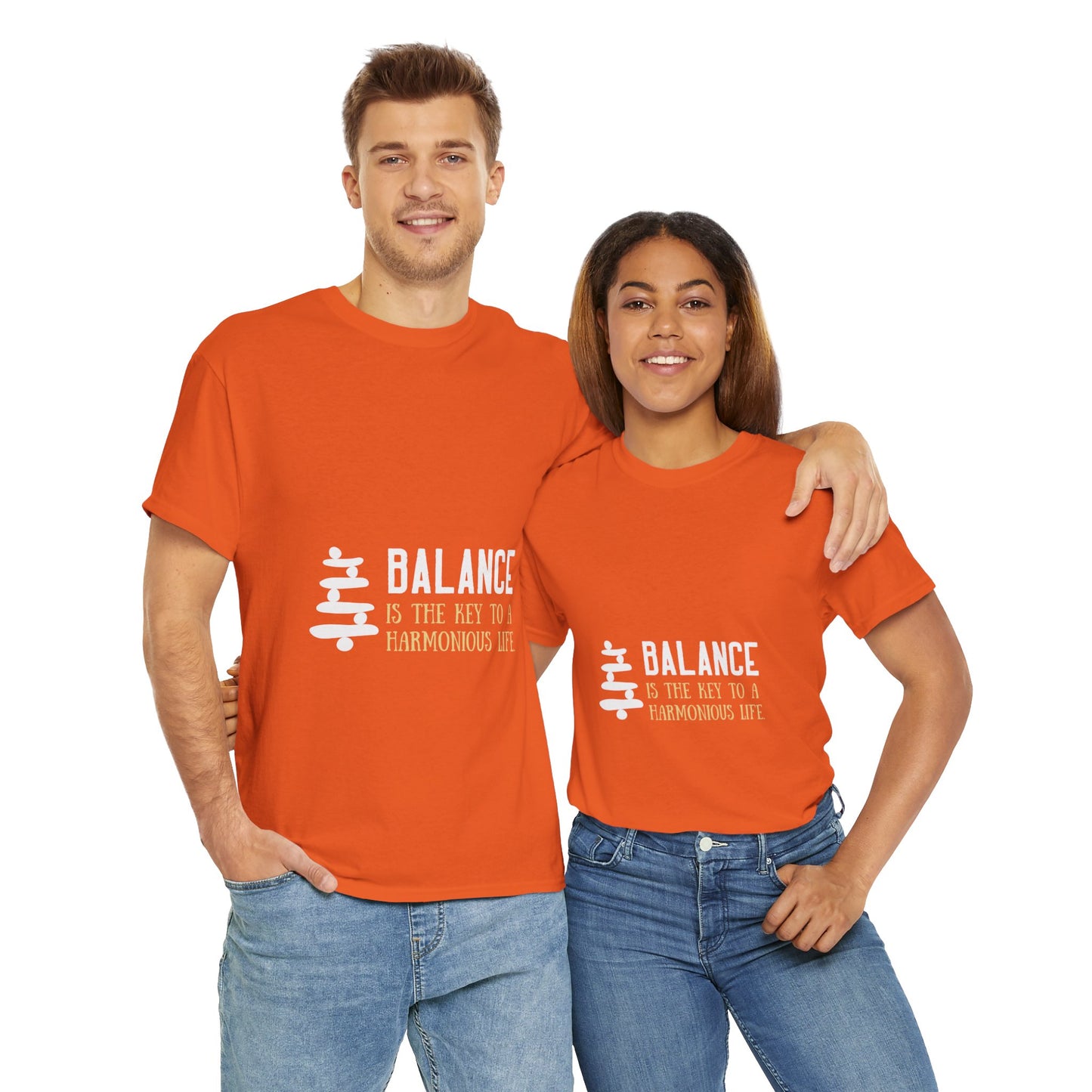 Balance is the Key DM1111 Unisex Heavy Cotton Tee