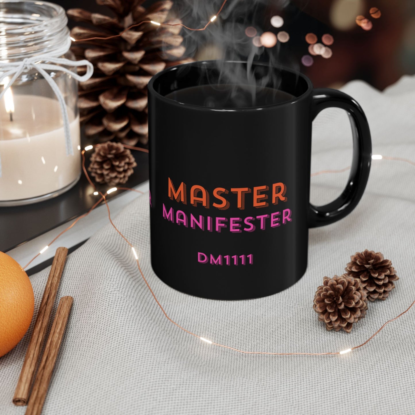 MASTER MANIFESTER DM1111 Black Mug (11oz, 15oz)