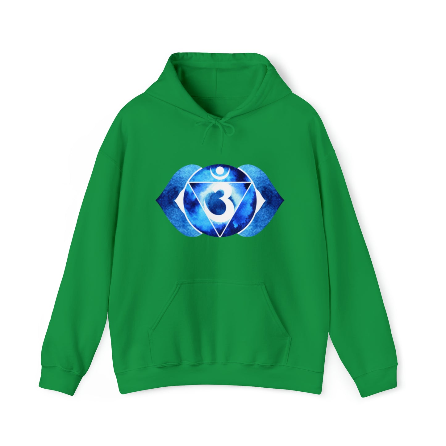 DM1111 Blue Third Eye Chakra Themed Unisex Heavy Blend™ Hooded Sweatshirt