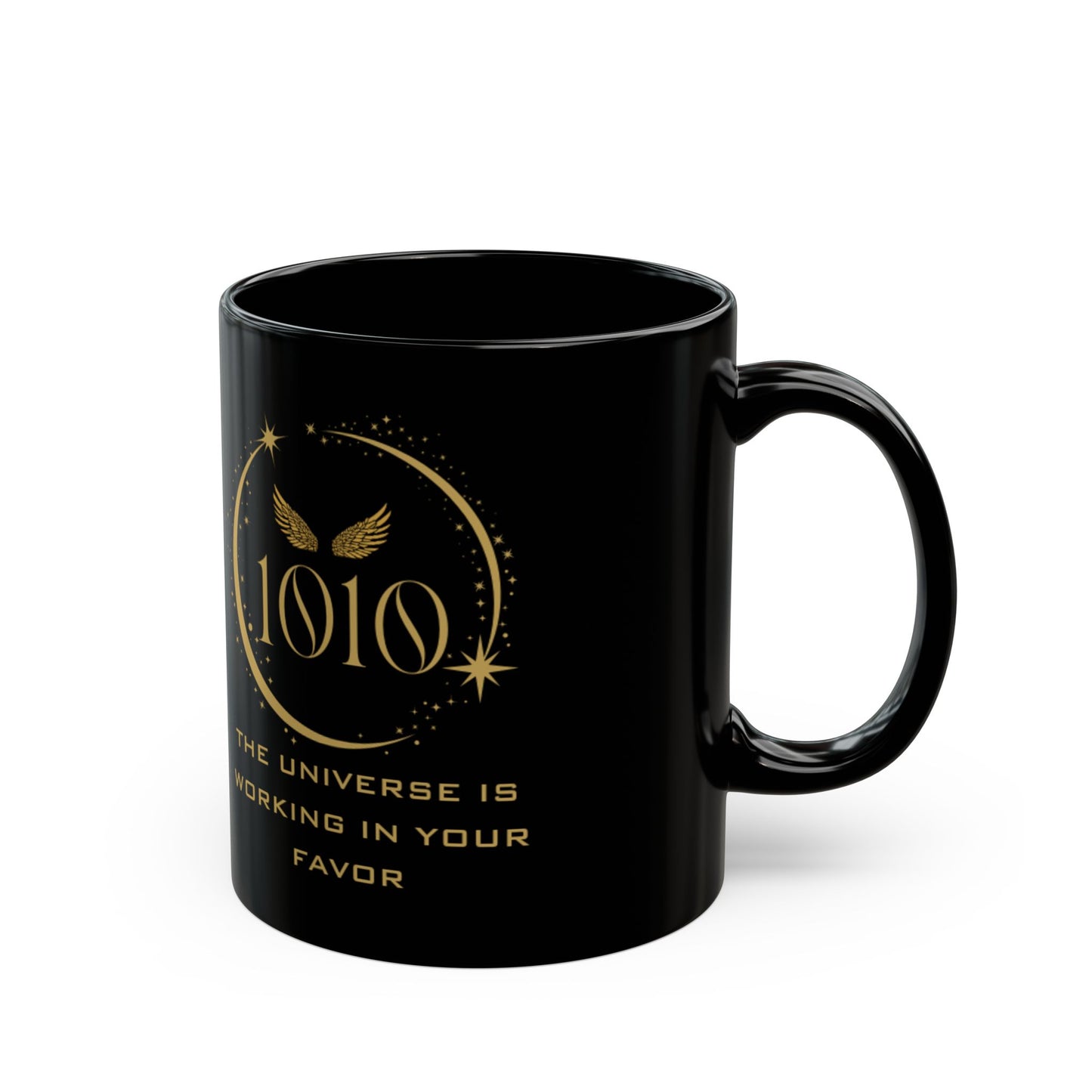 Angel 1010 Affirmation DM1111 Black Mug (11oz, 15oz)